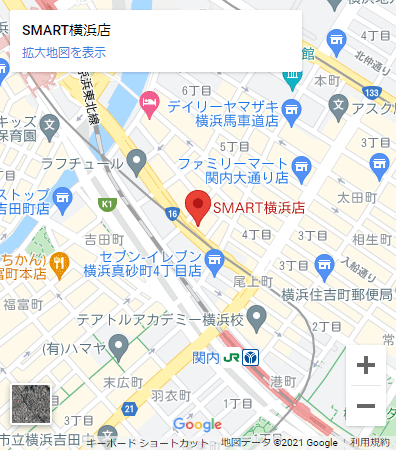 SMART横浜店マップ
